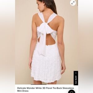 Lulus white mini dress